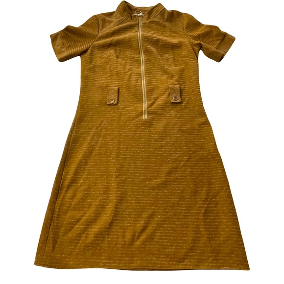 Vintage Y2K Zipper Mini Dress, Size 6 - Picture 9 of 9